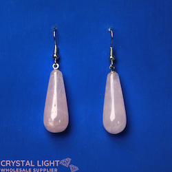 Rose Quartz Drop Earrings