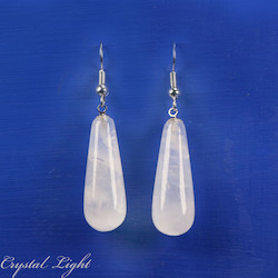 Clear Quartz Drop Earrings