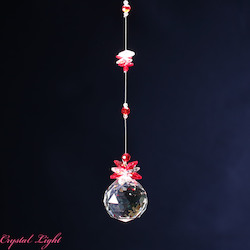 Ball Drop Suncatcher-Red/ 40mm