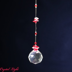 Ball Drop Suncatcher-Red/ 50mm