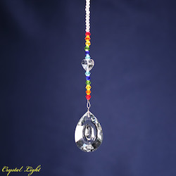 China, glassware and earthenware wholesaling: Teardrop Rainbow Suncatcher