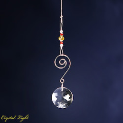 Spiral Suncatcher- Yellow & Red