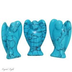 Blue Howlite Angel Small