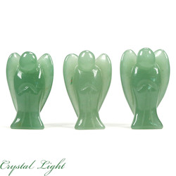 China, glassware and earthenware wholesaling: Green Aventurine Angel