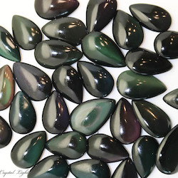 China, glassware and earthenware wholesaling: Rainbow Obsidian Teardrop