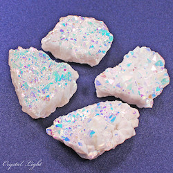 Rainbow Aura Quartz Clusters/250g