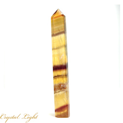 Yellow & Purple Fluorite Point