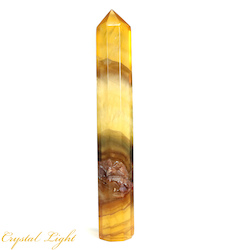 Yellow & Purple Fluorite Point