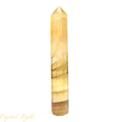 Yellow & Purple Fluorite Point