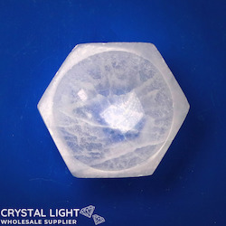 Selenite Hexagonal Bowl (10cm)