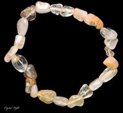 Golden Rutilated Quartz Tumble Bracelet