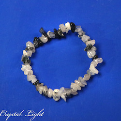 Tourmalated Quartz Chip Bracelet