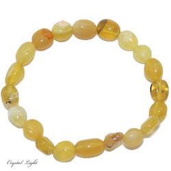 China, glassware and earthenware wholesaling: Yellow Opal Tumble Bracelet