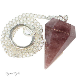 China, glassware and earthenware wholesaling: Strawberry Quartz Pendulum