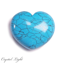 Blue Howlite Heart