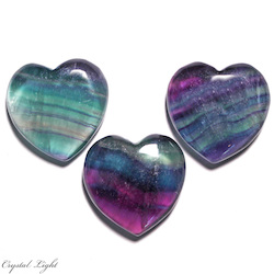 China, glassware and earthenware wholesaling: Rainbow Fluorite Heart