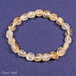 China, glassware and earthenware wholesaling: Citrine Tumble Bracelet