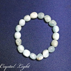 China, glassware and earthenware wholesaling: Aquamarine Tumble Bracelet