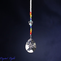 China, glassware and earthenware wholesaling: Teardrop Star Suncatcher