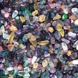 China, glassware and earthenware wholesaling: Rainbow Fluorite Chip/ 250g