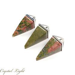 Unakite Pyramid Pendant