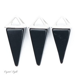 Black Obsidian Pyramid Pendant