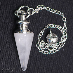 China, glassware and earthenware wholesaling: Clear Quartz Cone Pendulum