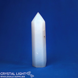 Blue Chalcedony Polished Point