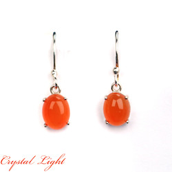 Carnelian Hook Earrings