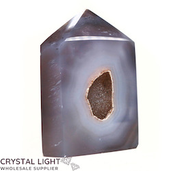 China, glassware and earthenware wholesaling: Agate Druse Polished Point