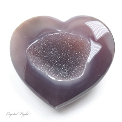 Agate Druse Heart