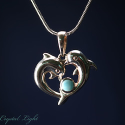 Larimar Dolphin Pendant