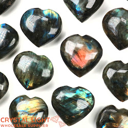 Labradorite Heart