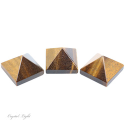 Tiger's Eye Pyramid