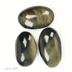 China, glassware and earthenware wholesaling: Goldsheen Obsidian Palmstone