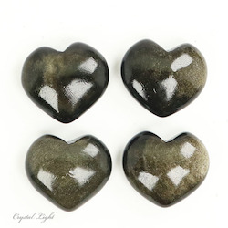 Goldsheen Obsidian Heart