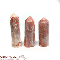 China, glassware and earthenware wholesaling: Brecciated Pink Agate Polished Point