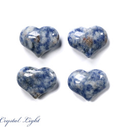 Sodalite Small Puff Heart (B Grade)