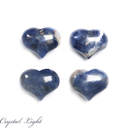 Sodalite Small Puff Heart