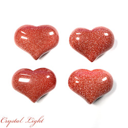 Goldstone Small Puff Heart