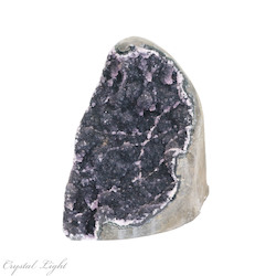 China, glassware and earthenware wholesaling: Black Amethyst Cut Base Druse