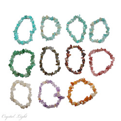 China, glassware and earthenware wholesaling: Mixed Chip Bracelets x10