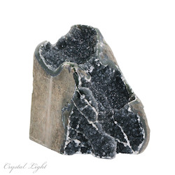 Black Amethyst Cut Base Druse