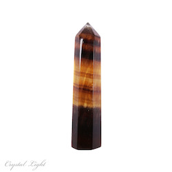 Yellow Banded Fluorite Point