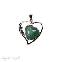 Aventurine Multi-Heart Pendant