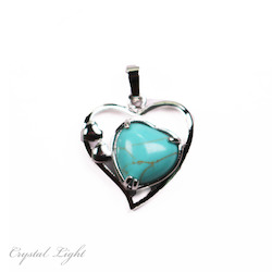 Blue Howlite Multi-Heart Pendant