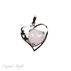 Quartz Multi-Heart Pendant