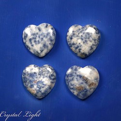 Sodalite B-Grade Small Flat Heart