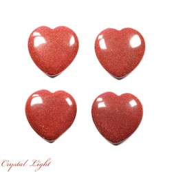 Goldstone Small Flat Heart