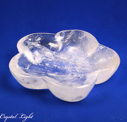 Clear Quartz Flower Dish